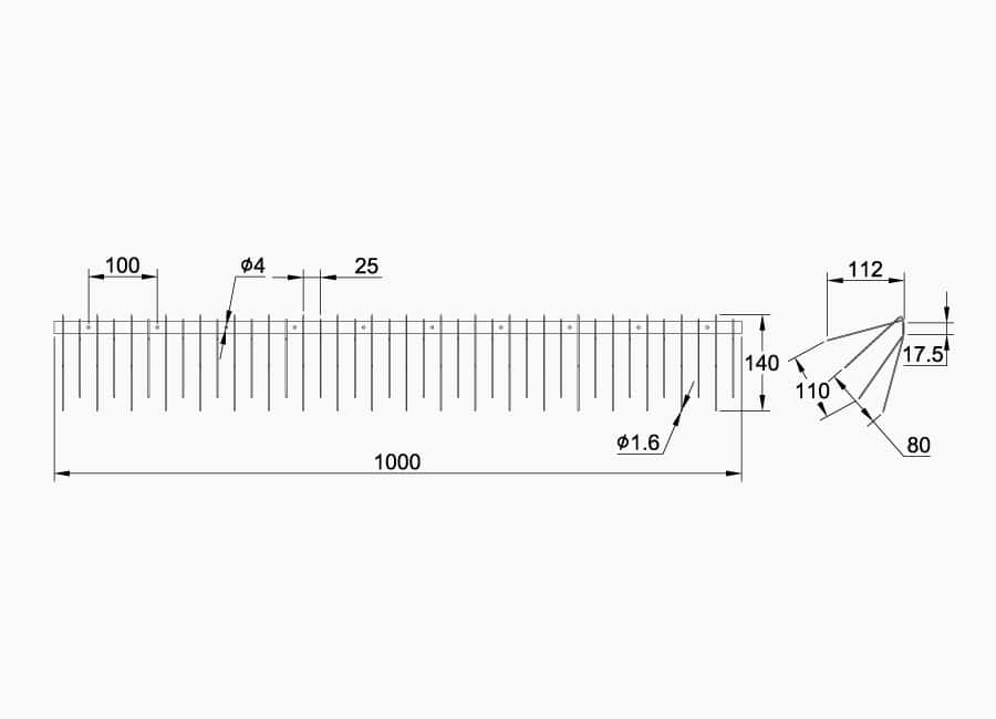 anti-bird spikes for solar panels