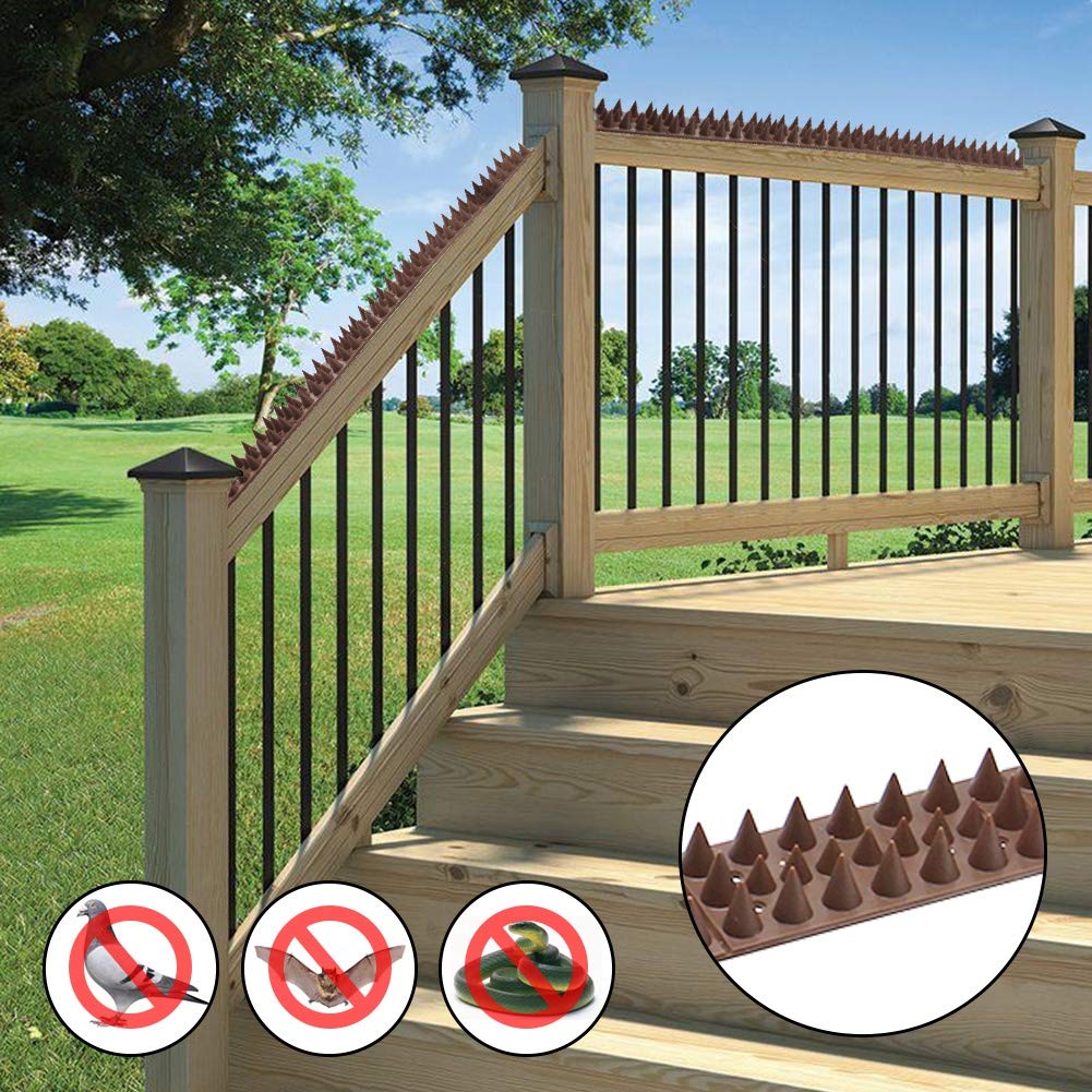 Cats Foxes and Large Birds GREEN • Effective AGAINST Humans Fence Wall Spikes 