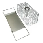 Disassembled view of large multi-catch rat trap with removable base – Pestrol