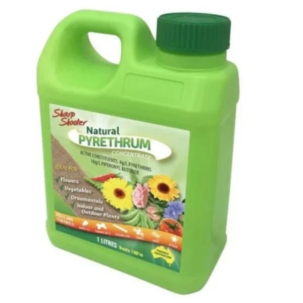 Sharp Shooter Natural Pyrethrum Insect Spray 1 Litre bottle on white background