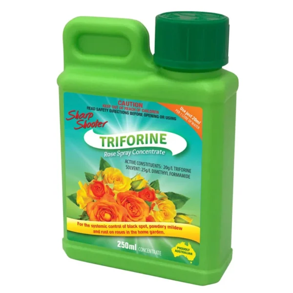 Sharp Shooter Triforine 250mL bottle front label on white background