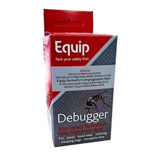 Debugger Permethrin Treatment Pack – 20mL concentrate for long-lasting mosquito protection.