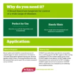 Instructional guide for using Liquid Copper Fungicide Concentrate - 200ml, showing application tips and benefits for plant disease control.