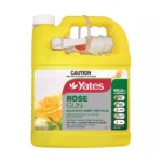 Close-up of Yates Rose Gun RTU bottle showing label, trigger sprayer, and 750ml volume.