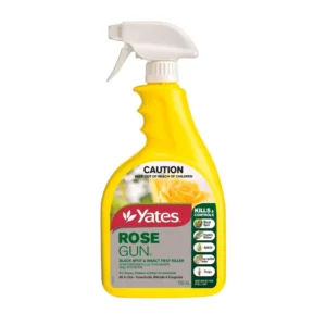 Yates Rose Gun RTU 750ml trigger spray bottle shown on white background.