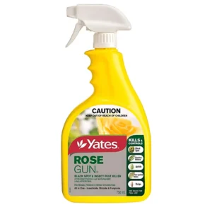 Yates Rose Gun RTU 750ml trigger spray bottle shown on white background.