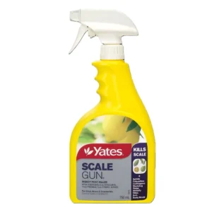 Yates Scale Gun RTU spray bottle on a plain white background.