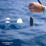 Sharkbanz Fishing Zeppelin On Fishing Rod