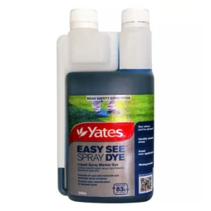 Yates Easy See Weed Dye Concentrate bottle front label on white background
