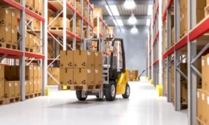Warehouse indoor view