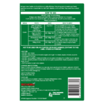 Back label of Richgro Lawn Beetle and Grub Killa showing application directions, safety instructions, and product details.