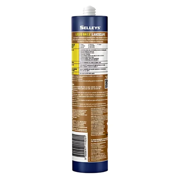 Selleys Liquid Nails Landscape 415g – durable, flexible adhesive for securing pavers, stone, and masonry in outdoor projects.