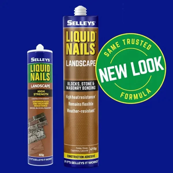 Selleys Liquid Nails Landscape 415g – premium construction adhesive designed for strong, weather-resistant outdoor bonding.