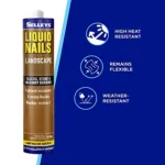 Selleys Liquid Nails Landscape 415g – high-strength adhesive for securing outdoor pavers, masonry, and stone with a weatherproof bond.