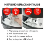 Replacement Globes for Mighty Outdoor Mosquito Traps - 2pack