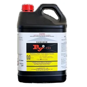 Front of Crawling and Flying Pest Control spray bottle on a white background
