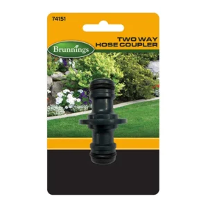 Brunnings Two Way Hose Coupler 12mm