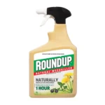 Roundup Natural Weedkiller 1L bottle front view – acetic acid based glyphosate-free weed killer for fast, natural weed control in gardens and patios