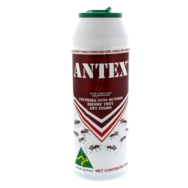 David Grays Antex Granules 500g outdoor ant killer product.