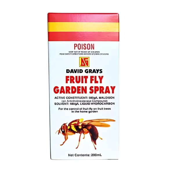 David Gray's Fruit Fly Garden Spray – Effective control for fruit flies on fruit trees.