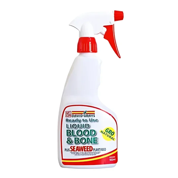David Gray's Liquid Blood & Bone + Seaweed fertilizer - 500ml bottle. - Organic Plant Fertiliser