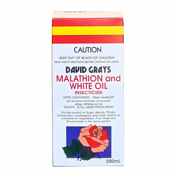 David Grays White Oil & Malathion 200ml Garden Insecticide Spray