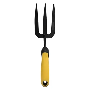 Gardenmaster Hand Fork with soft grip handle, front view on white background