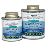 Maldison 50 Insecticide bottles in 250mL and 500mL sizes on white background.