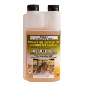 Pidgeon’s Pest Controller 500 Termicide & Insecticide front label on white background