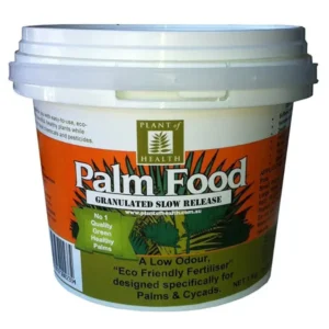 Front view of Granulated Slow Release Palm Food Fertiliser pack