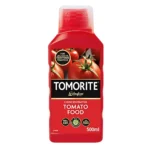 Front view of Levington Tomorite Concentrated Tomato Food 500ml bottle on white background