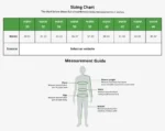 Insect Shield Men's Cargo Pants - Size Chart