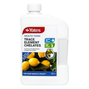 Front view of Yates Liquid Trace Elements Chelate 500ml bottle on a white background