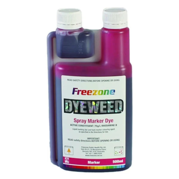 Freezone Dyeweed Spray Marker Dye front label on white background