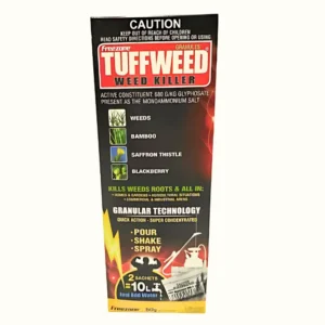 Tuffweed Exact Dose Sachets with granular glyphosate for precise and easy weed control in home gardens and commercial areas.