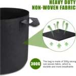 Non Woven Black Plant Bag 5 Gallon 5pack