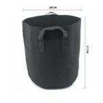 Non Woven Black Plant Bag 5 Gallon 5pack