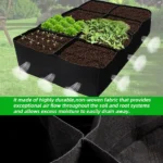 Garden Raised Bed with 8 Compartments