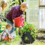 Strawberry Grow Bag 7 Gallon Black