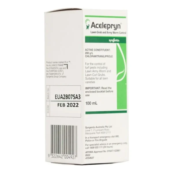 Acelepryn Liquid Lawn Insecticide 5L used for controlling grubs and lawn pests.