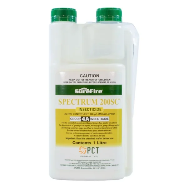 Surefire Spectrum 200SC Insecticide & Termiticide 1L front label on white background