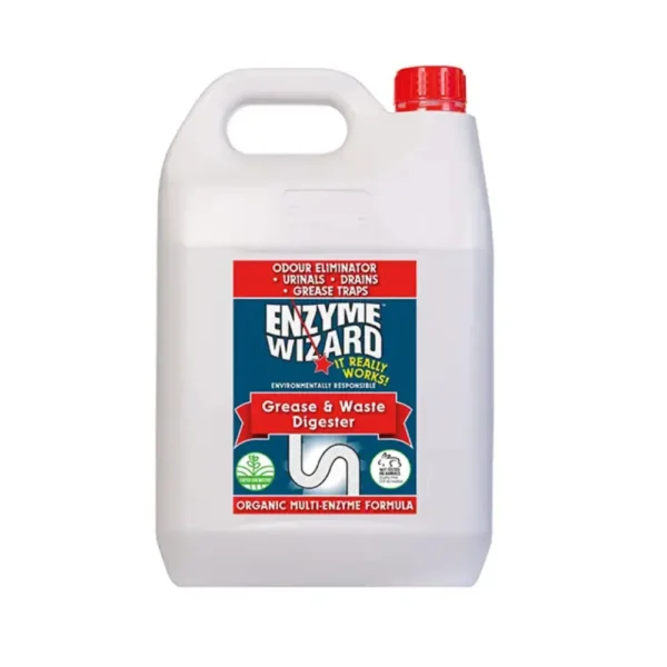 Enzyme Wizard Grease & Waste Cleaner 5L - Professional Strength Enzymatic Grease Remover