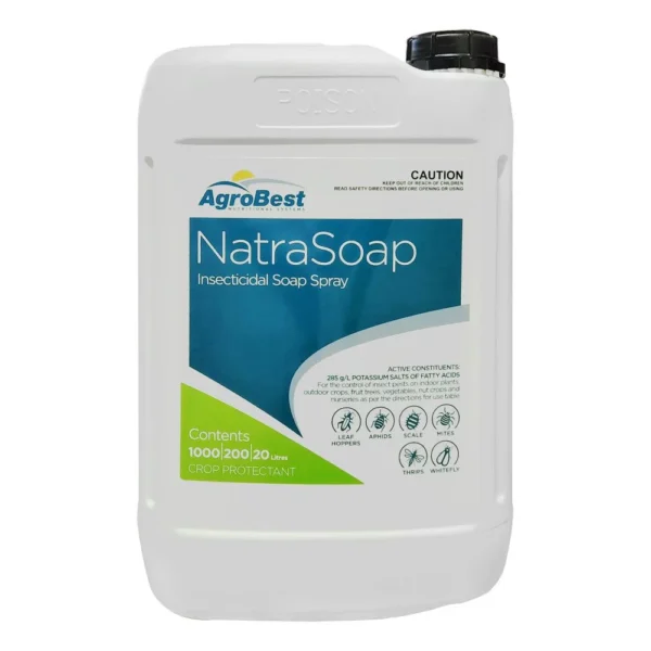 NatraSoap Insecticidal Soap Spray 20L product for organic gardening