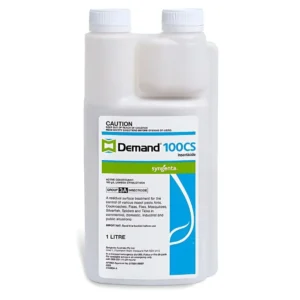 Demand 100SC Insecticide 1L front view bottle on white background