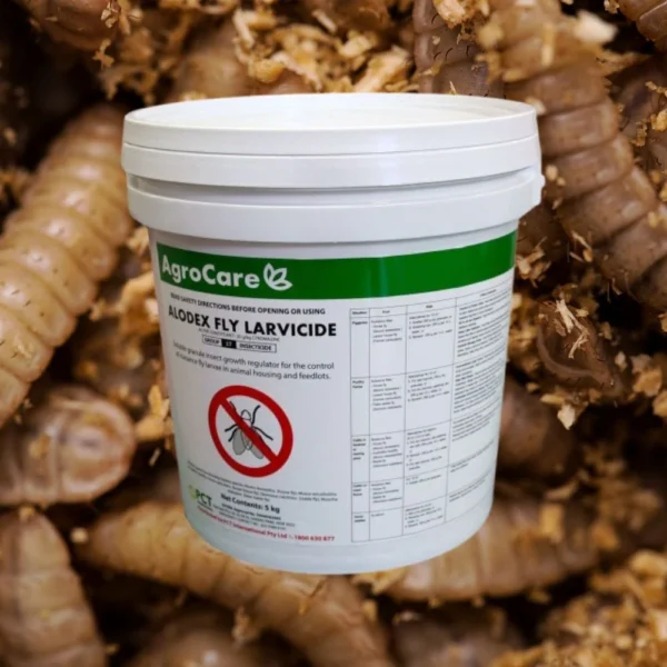 Alodex Fly Larvicide – Powerful solution for fly control in poultry and livestock areas.
