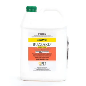 Cropro Buzzard Insecticide 5L bottle for effective vegetable pest control.