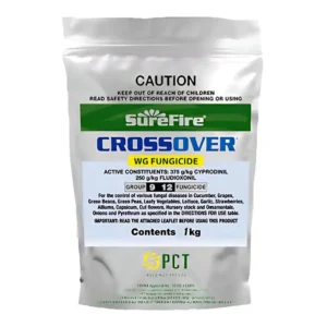 Surefire Crossover WG Fungicide front label on white background