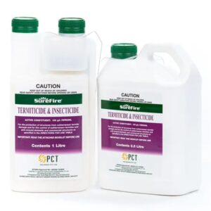 Surefire Termiticide and Insecticide front label on white background