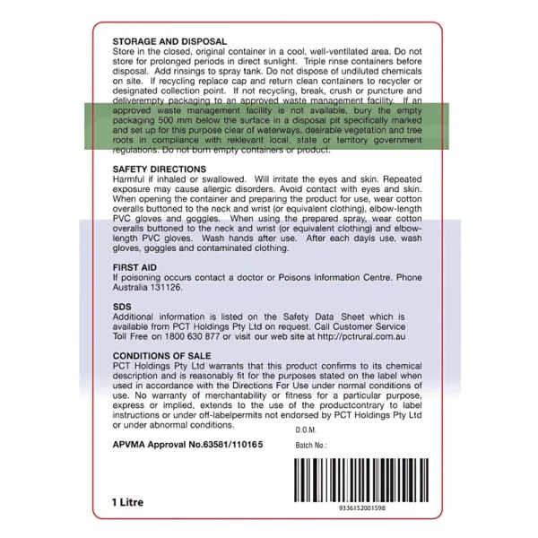 Surefire Vista Insecticide packaging with bold label design