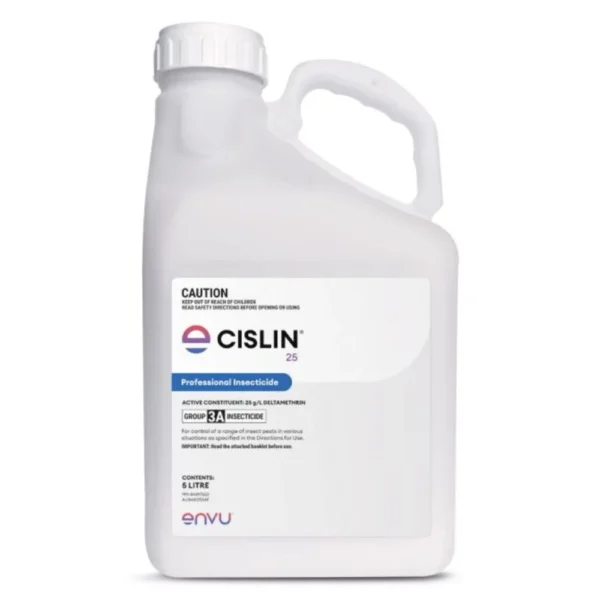 Cislin 25 Liquid Insecticide 5L container front view on white background
